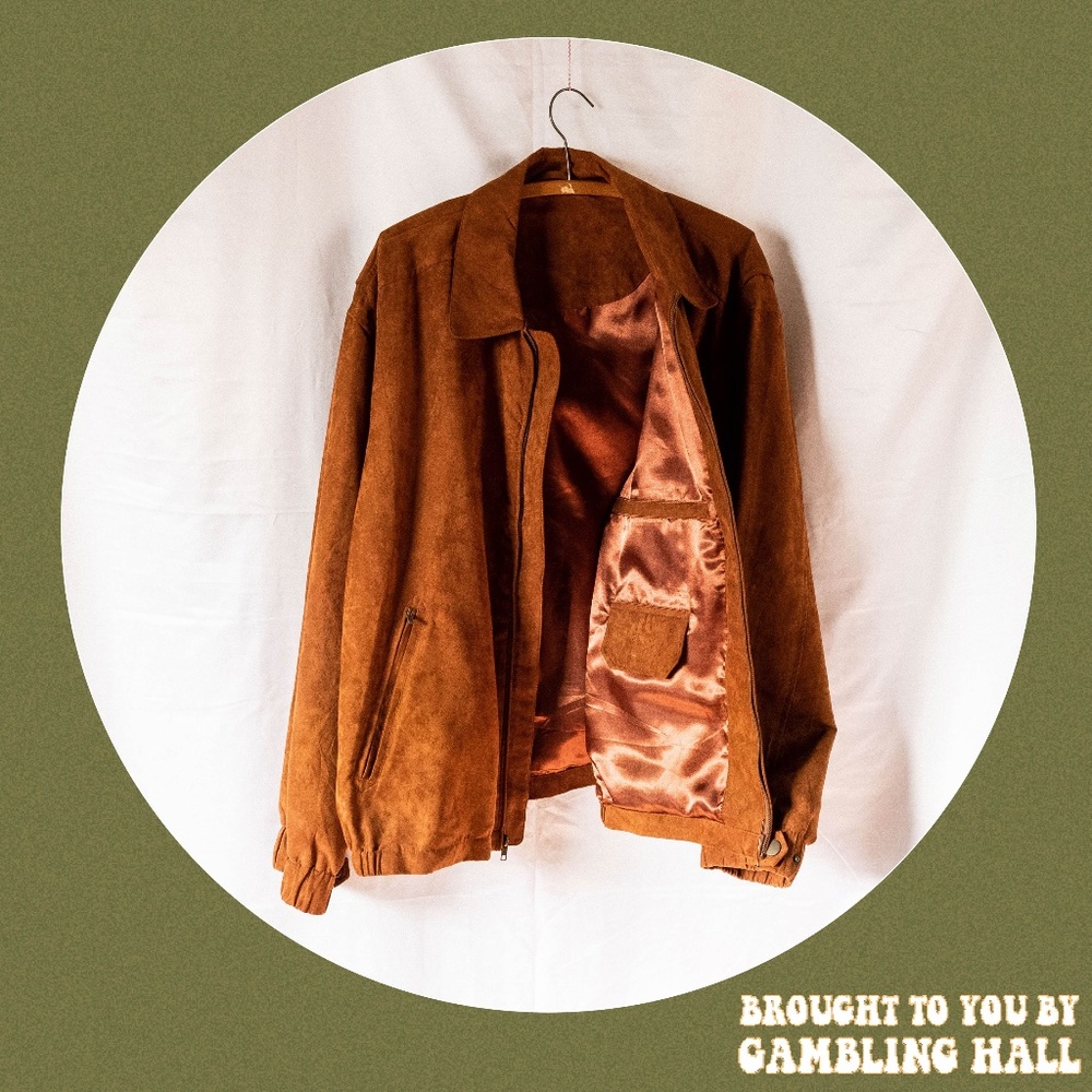 vintage brown suede California Hotel Casino weather breaker 🎲